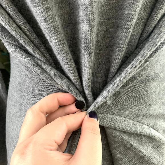 Zara MULTI-POSITIONAL WOOL BLEND KNIT SWEATER in Gray - Picture 7 of 9